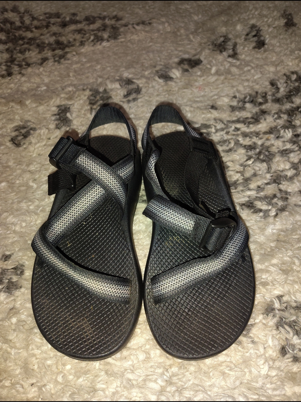 Chaco Men's Black and Gray Strapped Outdoor Sandals - Picture 4 of 5